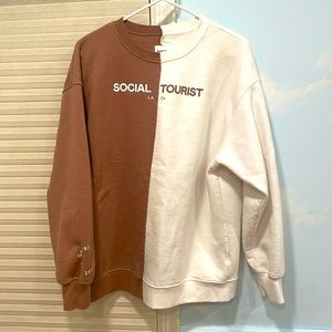 Social Tourist two tone Sweatshirt